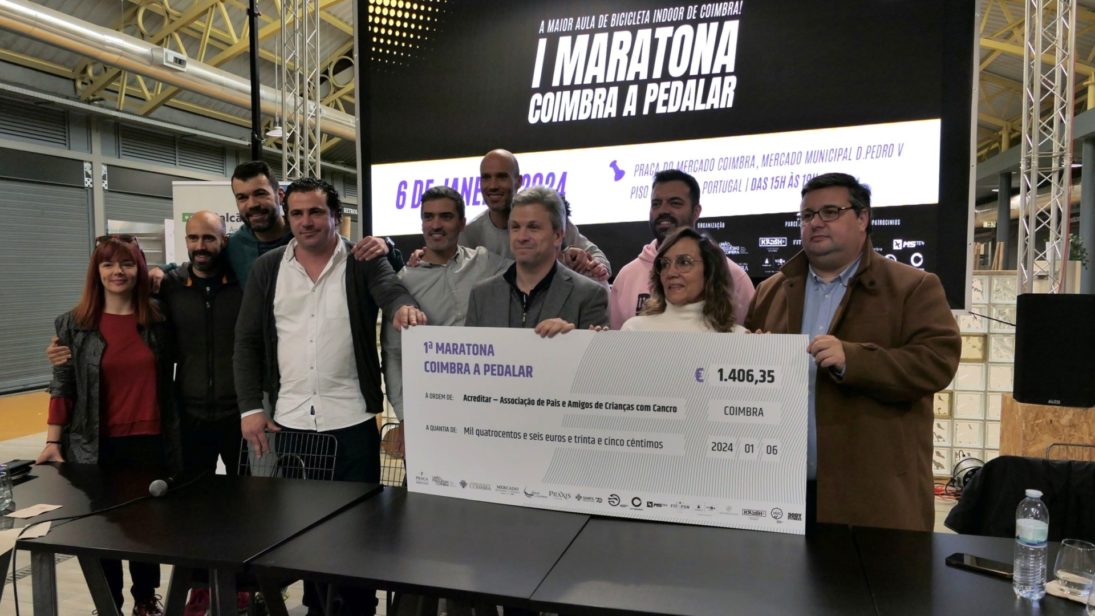 Maratona Coimbra a Pedalar angaria 1400 € para Associação Acreditar