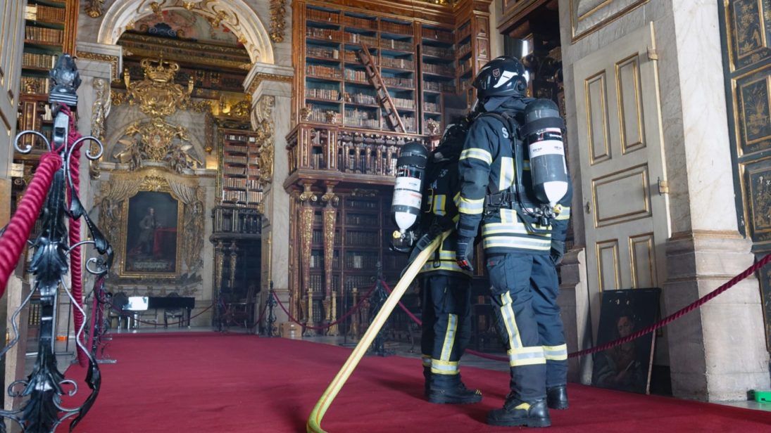 Simulacro HeritEx24 testou meios de proteção da Biblioteca Joanina