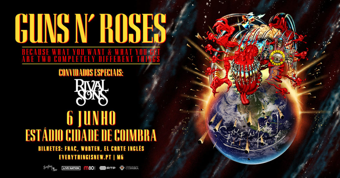 Guns N’ Roses no Estádio Cidade de Coimbra a 6 de junho de 2025